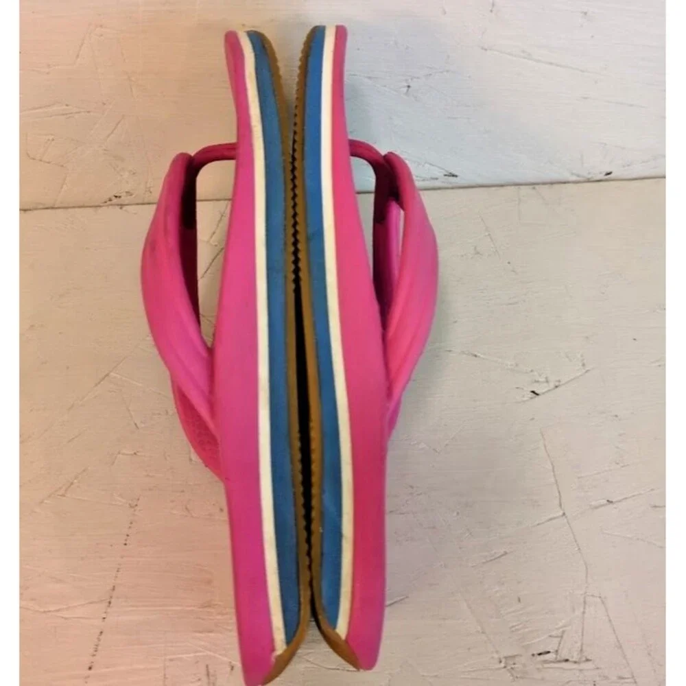 Crocs Pink Shoe Girls Slip On Flip Flops Sandals Thong Size J 1 Girls Summer